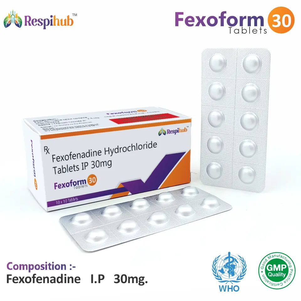 Fexofenadine 30mg Tablet Supplier India